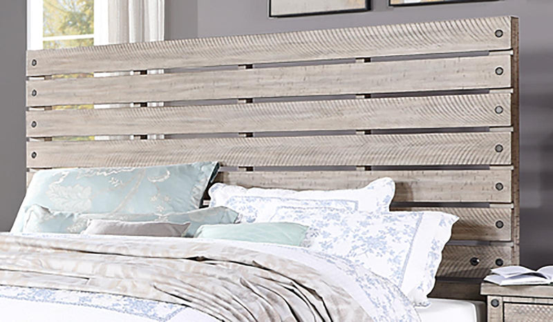 Marwick E.King Panel Bed in Sand
