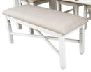 New Classic Furniture Prairie Point Dining Bench in White