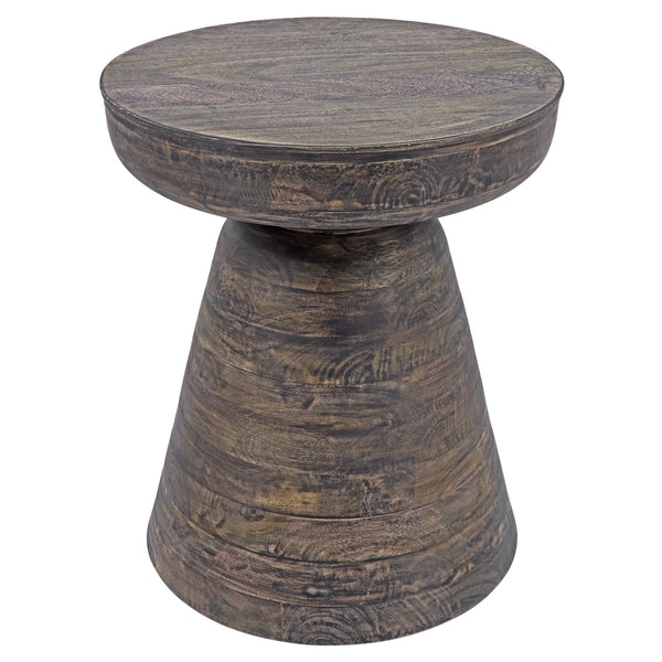 Wood, 19" Side Table, Dk Brown image