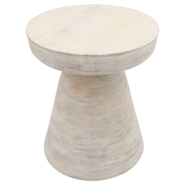 Wood, 19" Side Table, White image