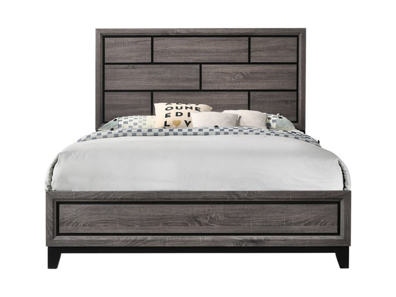 FULL AKERSON GREY BED FRAME