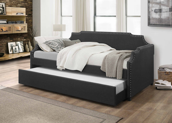 DARK GRAY Linen Daybed - TWIN