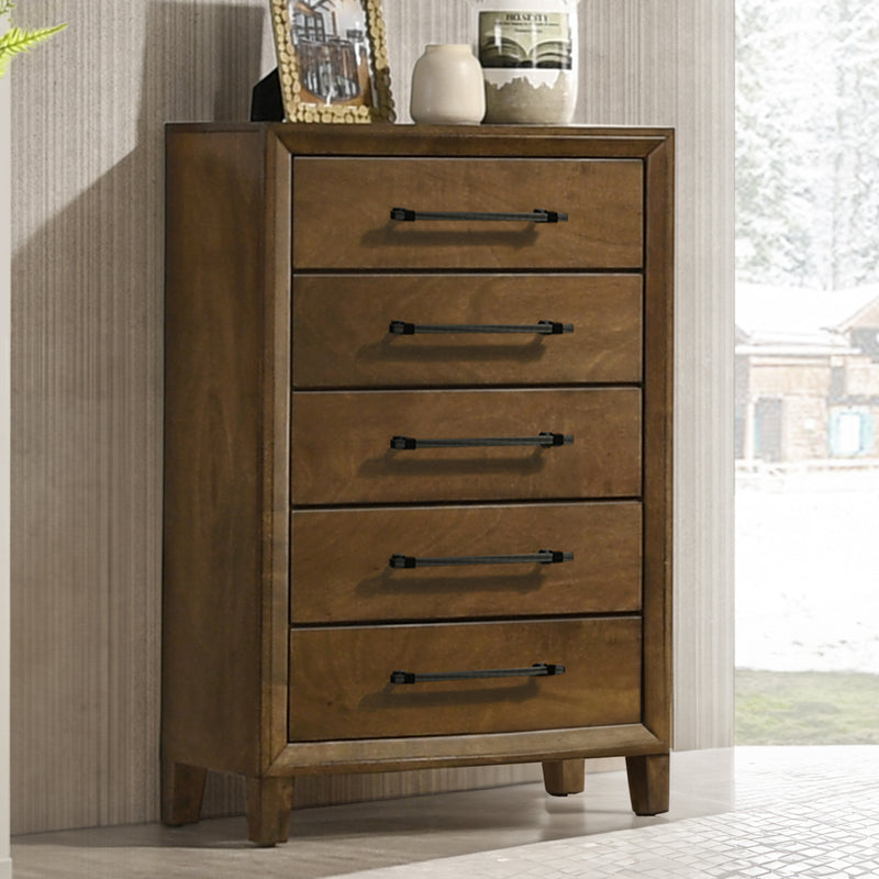 Ballard 5 Drawer Chest-Walnut