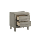 Lennox 2 Drawer Nightstand-Gray