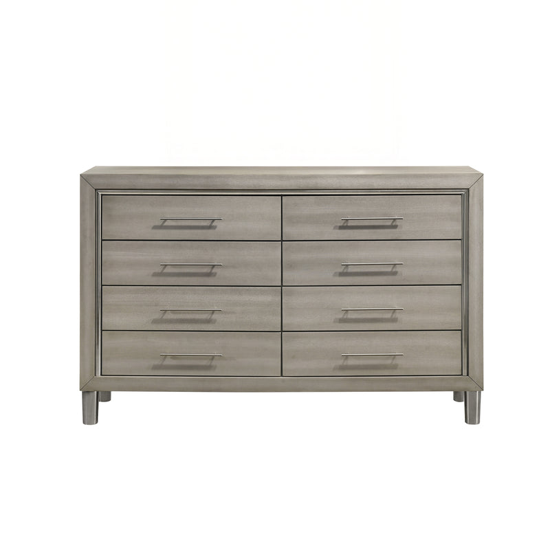 Lennox 8 Drawer Dresser-Gray