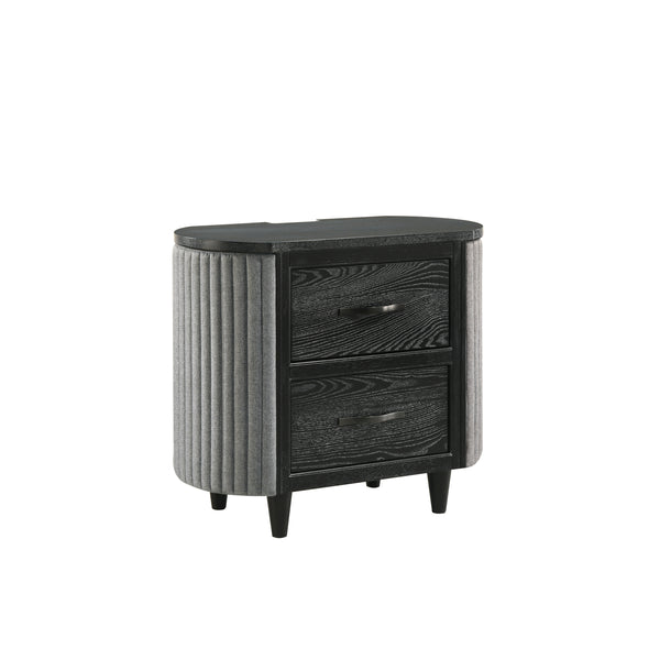 Skyline 2 Drawer Nightstand-Onyx