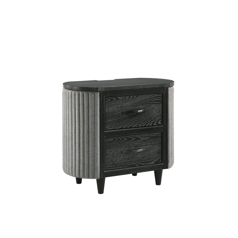 Skyline 2 Drawer Nightstand-Onyx