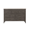 Lisbon Marble Top Dresser-Gray