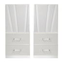 Europa Nightstand Panels, Set Of 2 - White