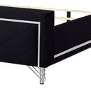Ava 5/0 Q Headboard, Footboard & Slat Kit-Ebony