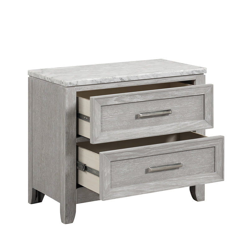 Fiona Nightstand-Mist Gray
