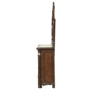 Bella Notte Dresser / Server Mirror- Mahogany Brown