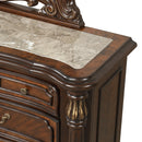 Bella Notte Dresser / Server Mirror- Mahogany Brown