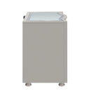 Reflections Nightstand W/Mirrored Top-Silver