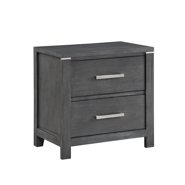 Odessa Nightstand-Charcoal