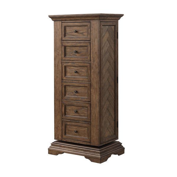 Mar Vista Swivel Lingerie Chest W/Mirror-Walnut
