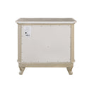 Monique Nightstand W/Marble Top-Champagne