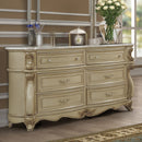 Monique Dresser W/Marble Top-Champagne