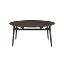 Rex 65" Round Table With Self Storing Leaves-Walnut