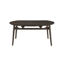 Rex 65" Round Table With Self Storing Leaves-Walnut