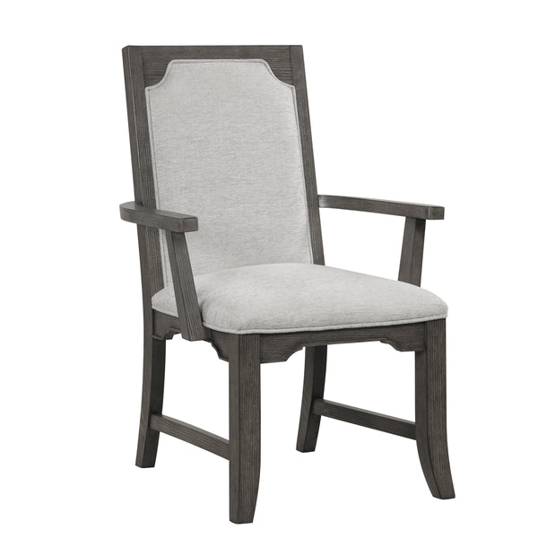 Lisbon Dining Arm Chair (2 Per Carton)-Gray