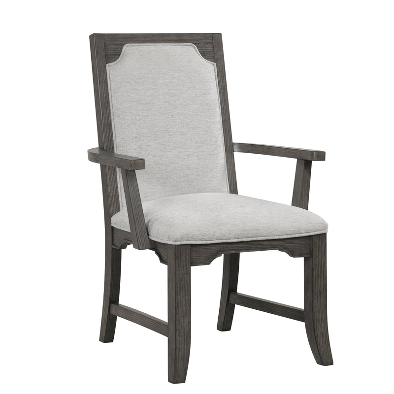 Lisbon Dining Arm Chair (2 Per Carton)-Gray