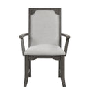 Lisbon Dining Arm Chair (2 Per Carton)-Gray