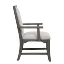 Lisbon Dining Arm Chair (2 Per Carton)-Gray