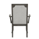 Lisbon Dining Arm Chair (2 Per Carton)-Gray