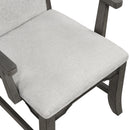 Lisbon Dining Arm Chair (2 Per Carton)-Gray