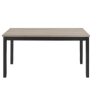 Daphne 5 Pc Natural 60" Dining Set W/Natural Chairs