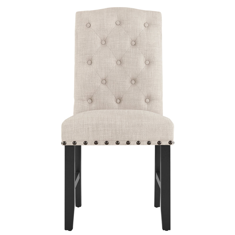 Daphne 5 Pc Natural 60" Dining Set W/Natural Chairs