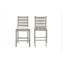 Pascal Ladderback Counter Chair (2 Per Carton)-Driftwood
