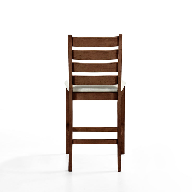 Pascal Ladderback Counter Chair (2 Per Carton)-Walnut