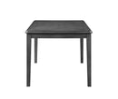 Gia 5 Pc 60" Dining Table & 4 Chairs-Gray