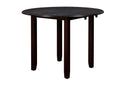 Gia 3 Pc 42" Drop Leaf Dining Table & 2 Chairs-Ebony