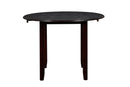 Gia 3 Pc 42" Drop Leaf Dining Table & 2 Chairs-Ebony
