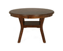 Gia 5 Pc 47" Round Dining Table & 4 Chairs-Brown
