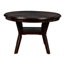 Gia 5 Pc 47" Round Dining Table & 4 Chairs-Ebony