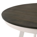 Maisie Round Table-White/Brown