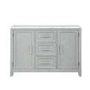 Fiona Marble Top Dining Buffet/Server-Mist Gray