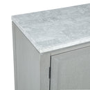 Fiona Marble Top Dining Buffet/Server-Mist Gray
