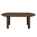 Kody 79" Oval Dining Table Top-Dk Walnut