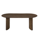 Kody 79" Oval Dining Table Top-Dk Walnut