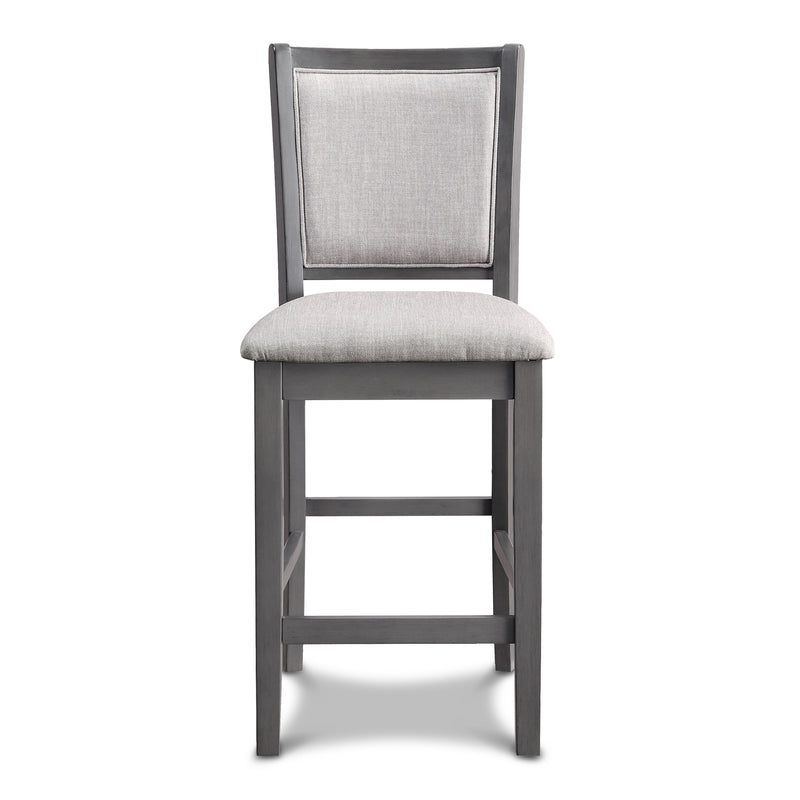 Amy Counter Chair (2/Ctn)-Gray