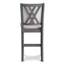 Amy Counter Chair (2/Ctn)-Gray