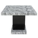 Lyra Dining Table Top And Base Bottom Marble