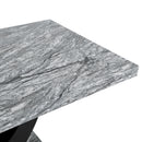Lyra Dining Table Top And Base Bottom Marble