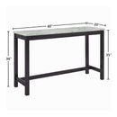 Celeste Theater Bar Table W/ 3 Stools-Black