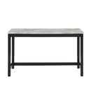 Celeste Theater Bar Table W/ 3 Stools-Blue